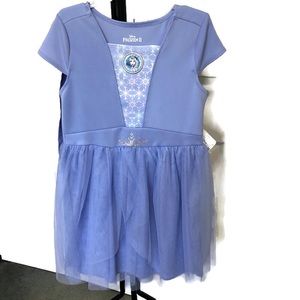 Disney Cosplay Frozen II Elsa Cape Dress Kids’ Girl size 10-12 Halloween